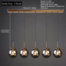 Nordic Glass Pendant Light With Polished Steel Finish