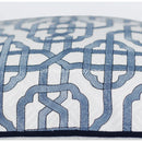 GobekUsa Indigo Blue & White Embroidered Pillow Covers - 50x50cm