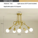 GobekUsa Gold Black Sputnik Chandelier Pendant Light for Living Room Bedroom Farmhouse