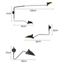 GobekUsa Industrial Nordic Wall Lamp for Bedroom, Living Room LED Fixture