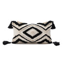 GobekUsa Boho Diamond Pillow Cover Set - Orange Pink Green Black - 45x45cm 30x50cm