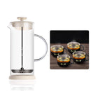 GobekUsa Glass Espresso Coffee Maker Milk Hand Foam Mixer Blender