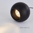 Nordic Ball Pendant Light in Black or White Aluminum