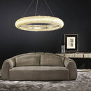GobekUsa Elegant Chrome Crystal Chandelier for Dining Room Living Room Bedroom Hallway