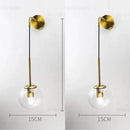 GobekUsa Glass Ball Wall Lamp - Nordic Retro LED Lighting Fixture