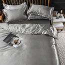 GobekUsa Ice Rayon Satin Bedding Set: Cooling, Soft, Summer Comfort for Twin-Double Bed