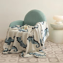 GobekUsa Cute Sea Horse Cotton Blanket