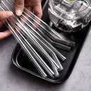 GobekUsa Glass Straw Set for Smoothies Cocktails Bar - Reusable, High Borosilicate Straw