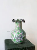 GobekUsa Handmade Glass Vase Pebble Marble Home Decoration Floral Arrangement Accessories