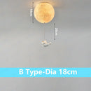 GobekUsa Astronaut Globe Ceiling Light for Kids Room - 18cm/20cm/25cm