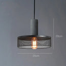 GobekUsa Industrial Cement Metal Pendant Light for Home & Dining, LED Hanging Lamp