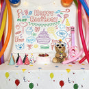 GobekUsa Birthday Wall Tapestry Decoration Party Bedroom Hanging Cloth