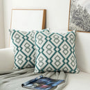 GobekUsa Embroidered Geometric Floral Cushion Cover 45x45cm