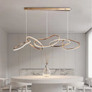 GobekUsa LED Ring Chandelier for Living Dining Room - Postmodern Luxury Minimalist Art Lighting