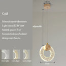 GobekUsa Bubble Crystal Pendant Lights: Nordic LED Hanging Lamps for Living Room, Bedroom & Dining Area
