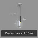 GobekUsa Black Pendant Lamps: Modern Bedroom Lighting with Long Cable