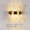 GobekUsa Gold Crystal Wall Lights: Modern LED Sconce for Bedroom, Living Room & Bathroom