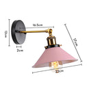 GobekUsa Industrial Retro Loft Wall Sconce E27 Bedside Lights Fixtures for Living Room