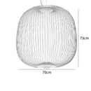 Spokes Birdcage Pendant Light in Polished Chrome