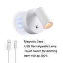 GobekUsa LED Magnetic Wall Light Touch Dimmable Bedside Lamp