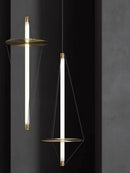 GobekUsa Disc Pendant Light: Modern Minimalist LED Chandelier for Bedroom Decor