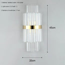 GobekUsa Crystal LED Wall Lamp Modern Luxury Light Gold Sconces for Living Room Bedroom