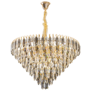 GobekUsa Crystal Chandelier: Elegant Small Duplex Living Room Loft Hotel Lobby Staircase Lighting