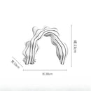 GobekUsa Golden Ring Black and White Striped Abstract Resin Figurines Home Decor