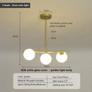 GobekUsa Glass Balls Chandelier: Stylish Suspension Lighting for Dining Room, Kitchen, and Office
