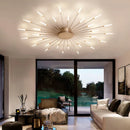 GobekUsa Acrylic Sunflower Ceiling Lamp in Brushed Antique Gold