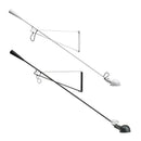 GobekUsa Dimmable LED Wall Lamp, Rotating Long Pole, Swinging Black and White Industrial Design