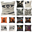 GobekUsa Halloween Linen Cushion Cover for Living Room Decor and Sofa - Trick or Treat