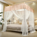 GobekUsa Large Space Mosquito Net with Bracket. Encrypt Mesh, Insect-Proof Bed Curtain for Household.