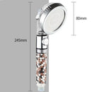 GobekUsa 3-Function High Pressure Water Saving Spa Shower Head with Switch Button