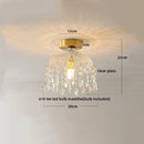 GobekUsa Crystal LED Ceiling Light Luxury Modern Chandelier for Living Room Hallway