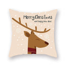 GobekUsa Christmas Santa Elk Pillowcase 45x45cm for Sofa Chair Decor