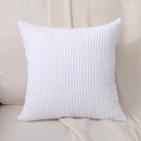GobekUsa Lace Pompom Cotton Cushion Cover, 50x50cm, White Balls, Soft Seat Cover, Home Decor