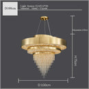 GobekUsa Golden Crystal Chandelier for Luxury Living & Dining Rooms