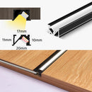 GobekUsa Invisible LED Aluminum Profile with Milky Cover for Cabinet Shelf Lighting