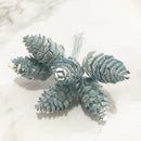 GobekUsa Blue Flower Cherry Stamen Berries Bundle for DIY Christmas Wedding Decor