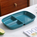 GobekUsa Divided Dish Diet Plate with 3 Compartments, Microwave Safe Dinnerware for Adults