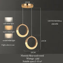 GobekUsa LED Ring and Moon Lamps Set - Modern Acrylic+Alloy Lighting Collection