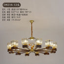 GobekUsa Crystal Dining Room Chandelier with Spotlights for Hotel Club Ballroom