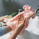 GobekUsa Coral Fleece Cheongsam Hand Towel: Soft, Absorbent, Quick-Drying For Household & Wall Mount