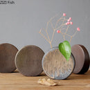 GobekUsa Coarse Pottery Vase Small Flower Pot Room Aesthetic Decor