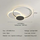 GobekUsa Circles LED Ceiling Lights Modern Minimalism Dimmable Bedroom Lamp Fixtures