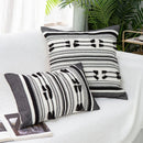 GobekUsa Geometric Tassels Cushion Cover - Yellow & Black Woven Home Decor Pillow