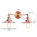 GobekUsa Dual Head Pink LED Wall Light for Bedroom Decor & Hotel Industrial Style