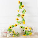 GobekUsa 250cm Rose Flowers Vine Garland Autumn Cane Backdrop Decor