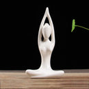 GobekUsa Abstract Yoga Figure Porcelain Statue Home Decor Sculpture